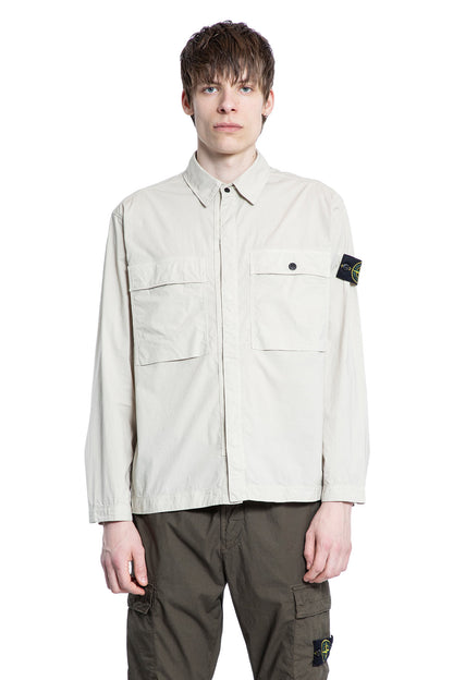 STONE ISLAND MAN BEIGE SHIRTS