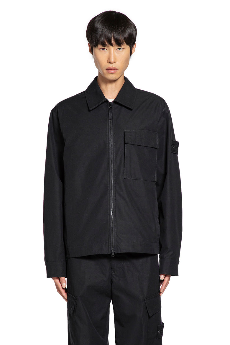 1200128 Stretch Cotton Satin Overshirt
