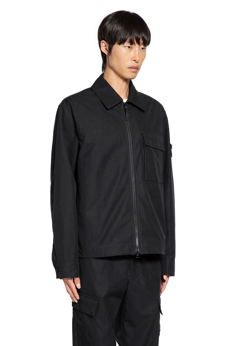 1200128 Stretch Cotton Satin Overshirt