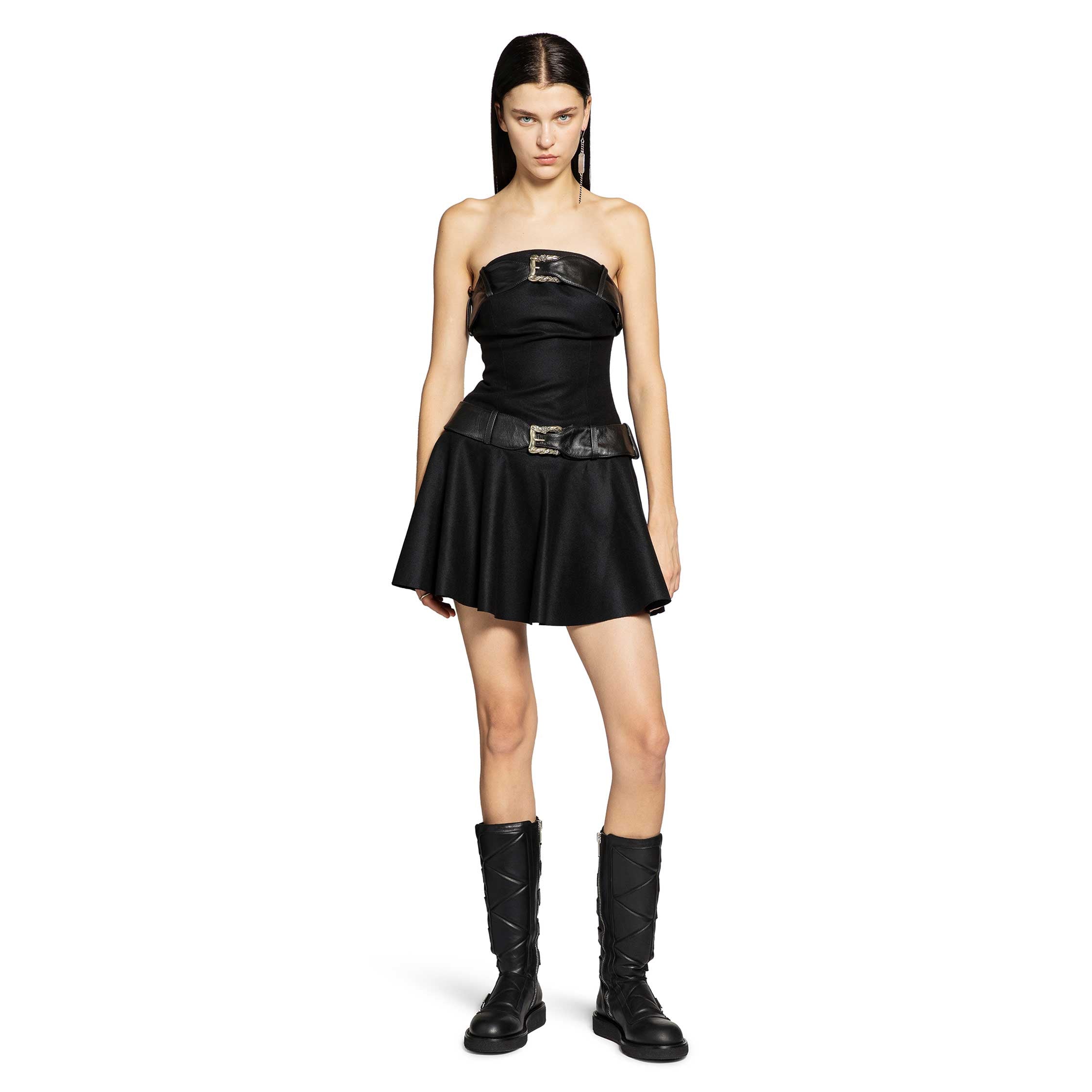 Double Belt Mini Dress