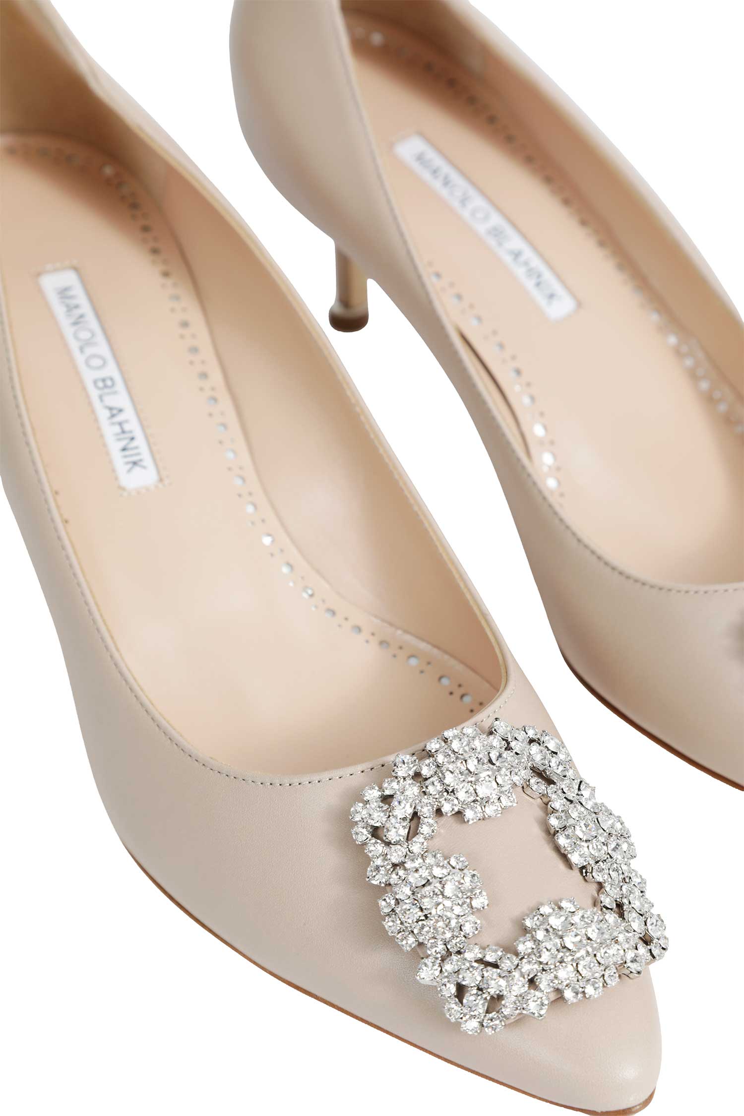 Hangisi 50 Satin Jewel Buckle Pumps