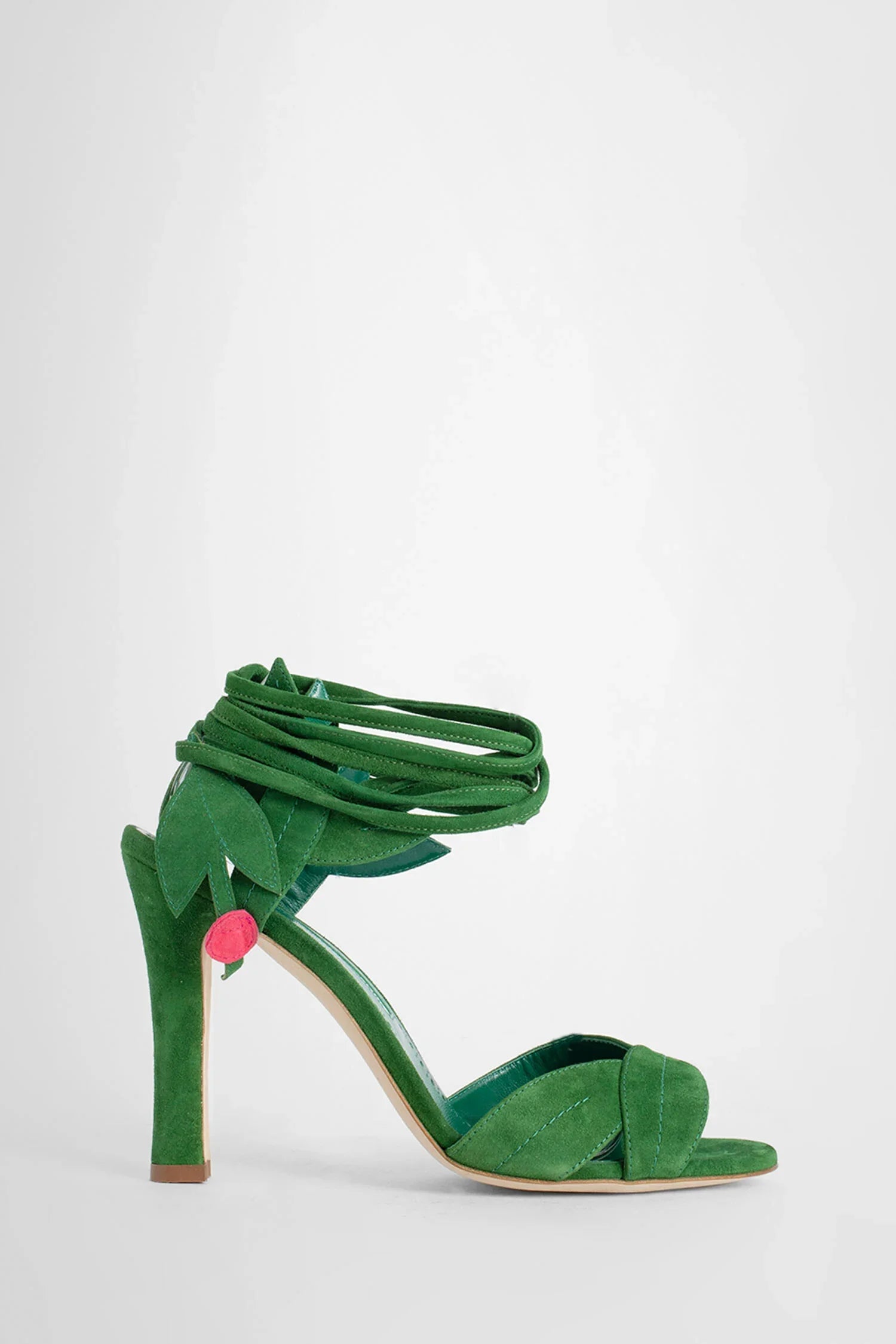 MANOLO BLAHNIK WOMAN GREEN SANDALS & SLIDES - Antonioli.eu
