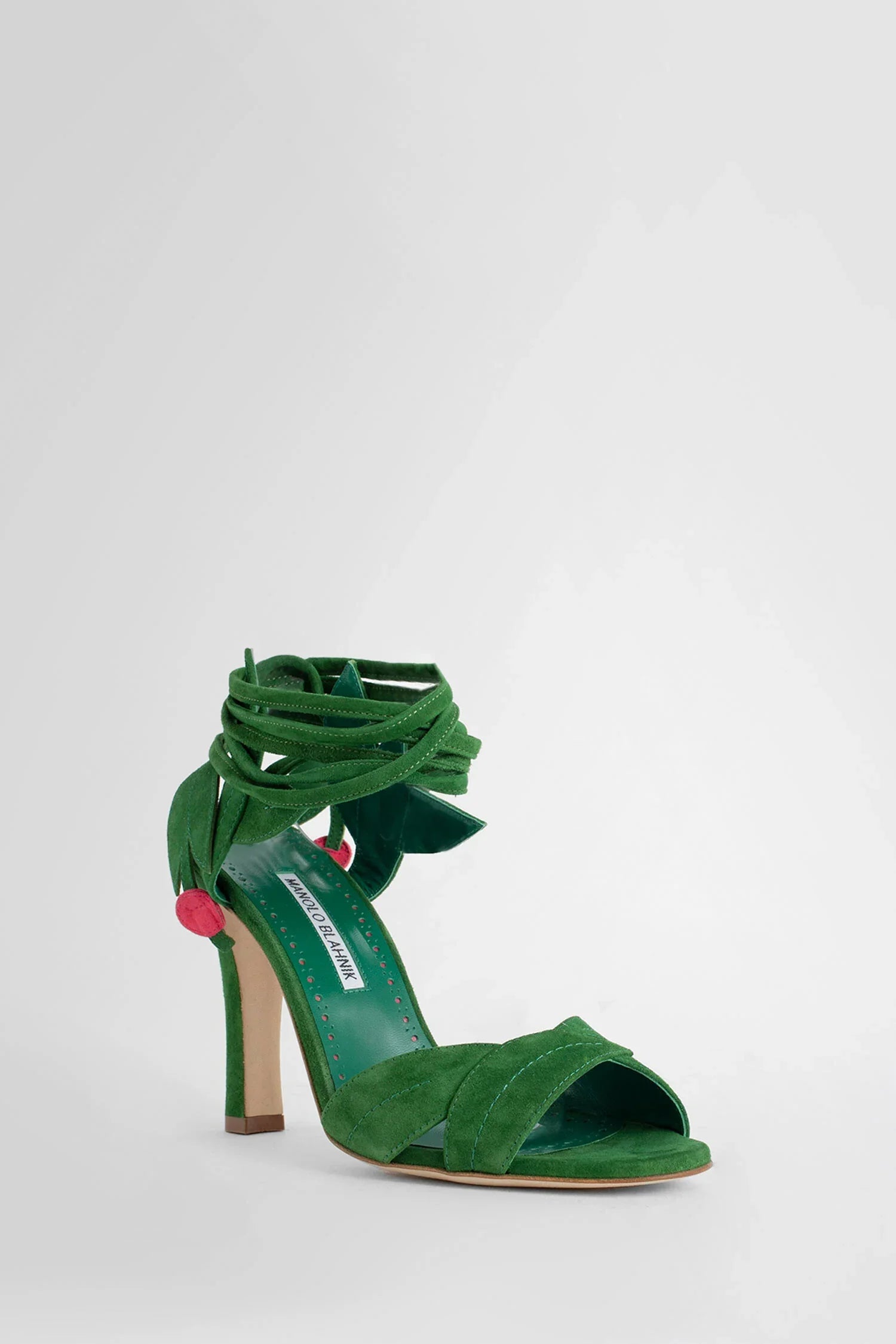 MANOLO BLAHNIK WOMAN GREEN SANDALS & SLIDES - Antonioli.eu