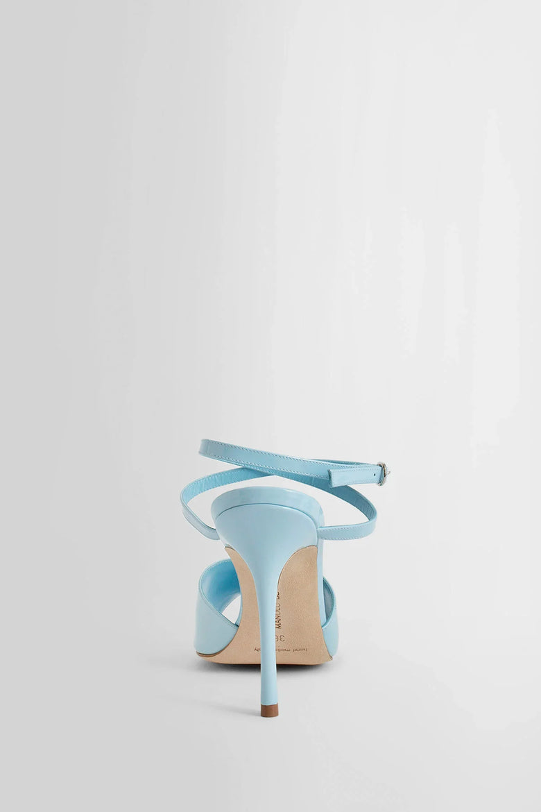 MANOLO BLAHNIK WOMAN BLUE SANDALS & SLIDES - Antonioli.eu