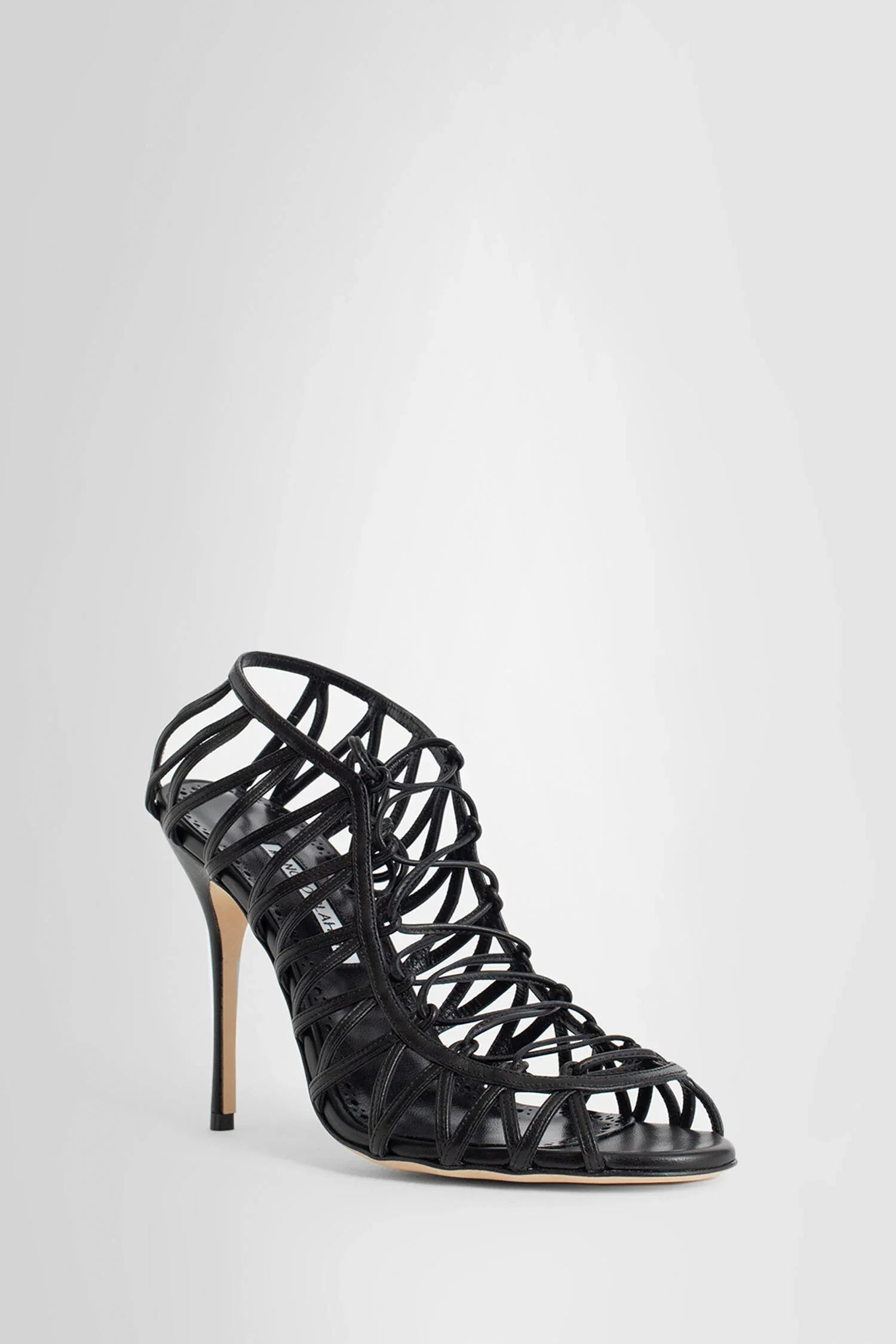 MANOLO BLAHNIK WOMAN BLACK SANDALS & SLIDES - Antonioli.eu