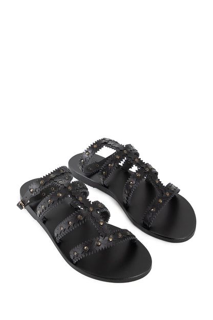 ANCIENT GREEK SANDALS WOMAN BLACK SANDALS & SLIDES