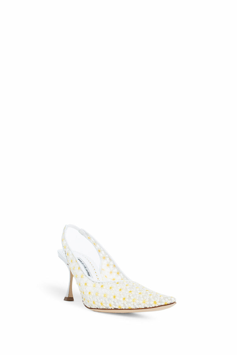 MANOLO BLAHNIK WOMAN WHITE PUMPS