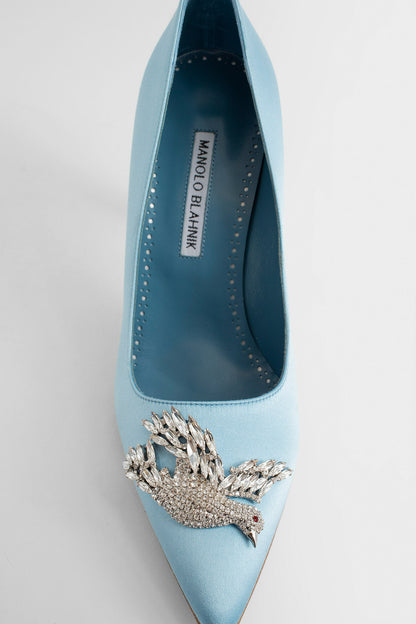 MANOLO BLAHNIK WOMAN BLUE PUMPS