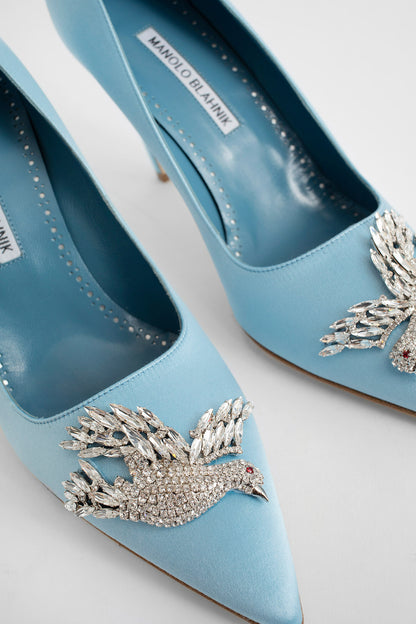 MANOLO BLAHNIK WOMAN BLUE PUMPS