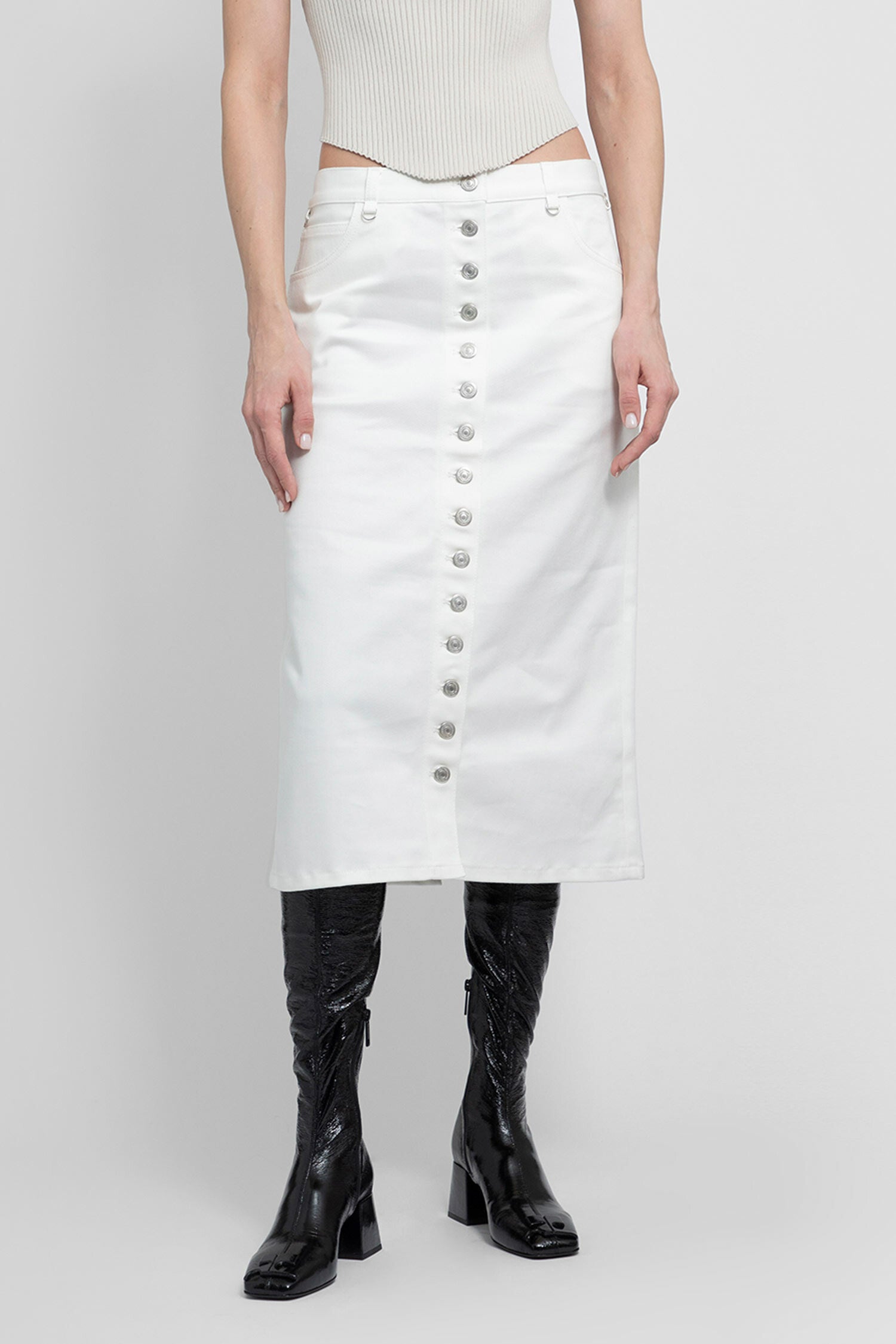 COURRÈGES WOMAN WHITE SKIRTS