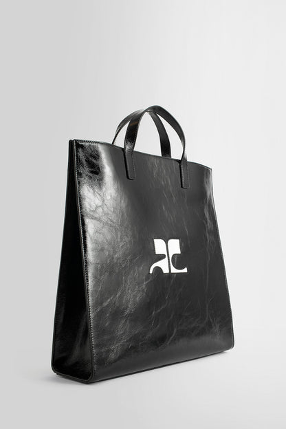 COURRÈGES WOMAN BLACK&WHITE TOTE BAGS