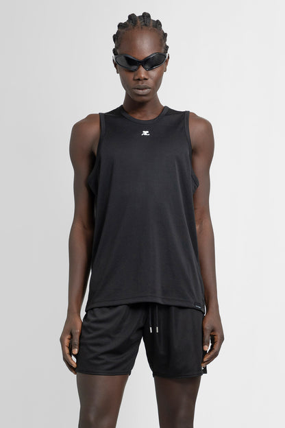 COURRÈGES MAN BLACK T-SHIRTS & TANK TOPS