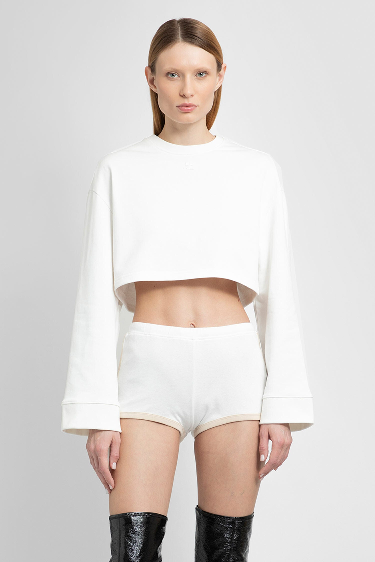 COURRÈGES WOMAN WHITE SWEATSHIRTS