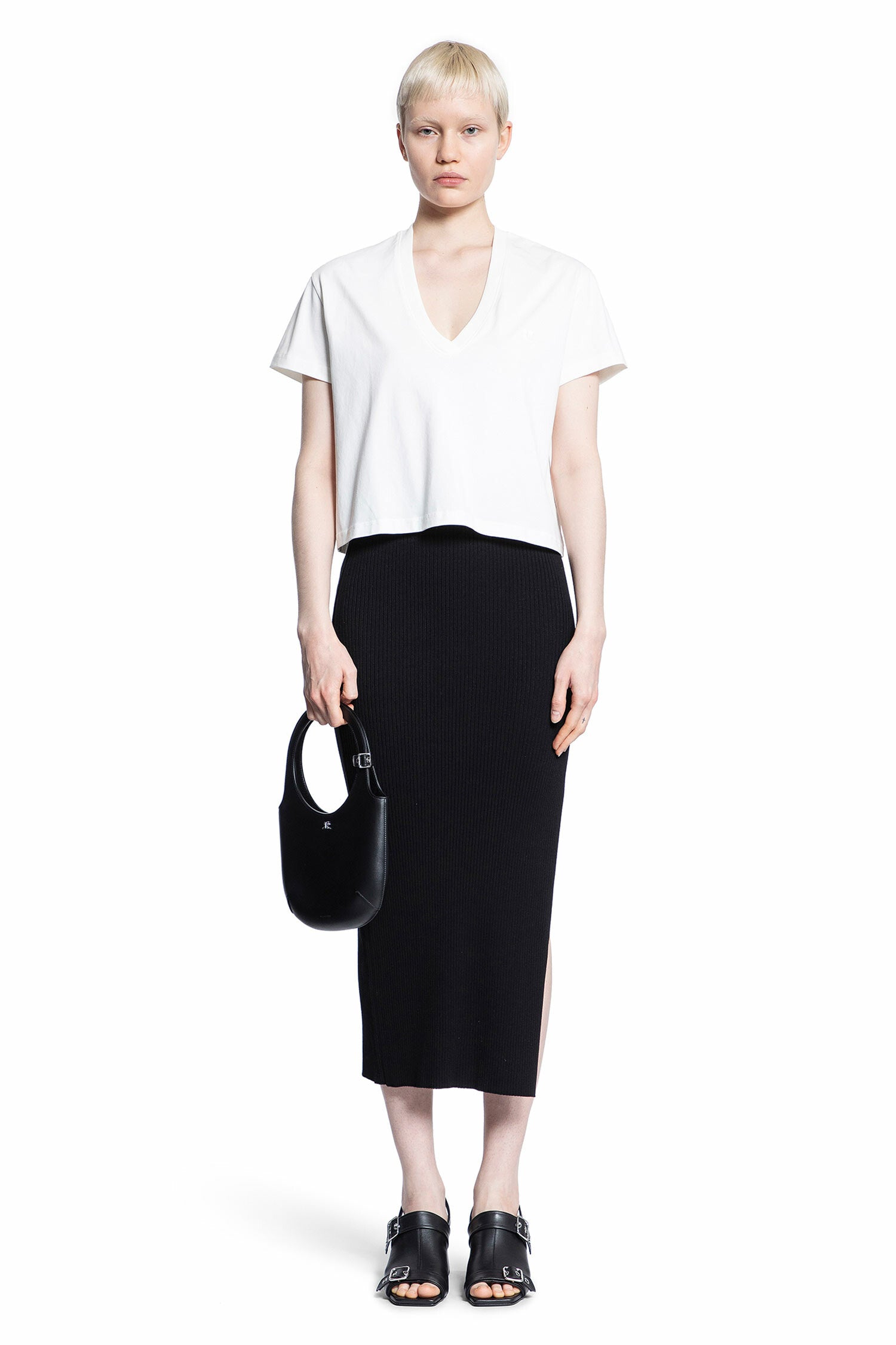 COURRÈGES WOMAN BLACK SKIRTS