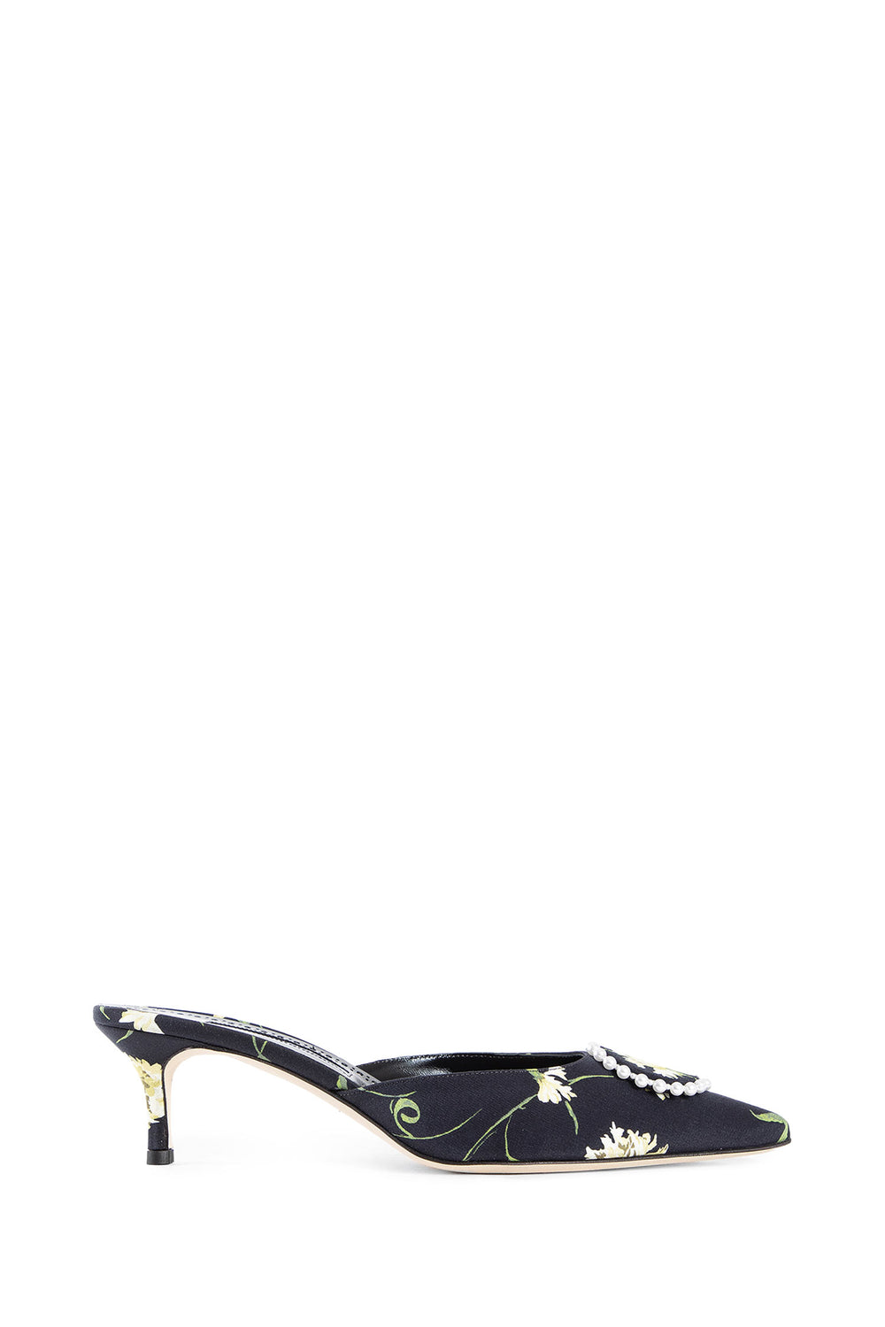 MANOLO BLAHNIK WOMAN BLACK MULES