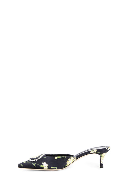 MANOLO BLAHNIK WOMAN BLACK MULES