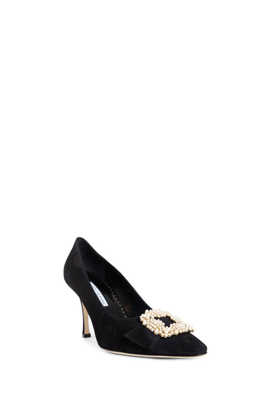 MANOLO BLAHNIK WOMAN BLACK PUMPS