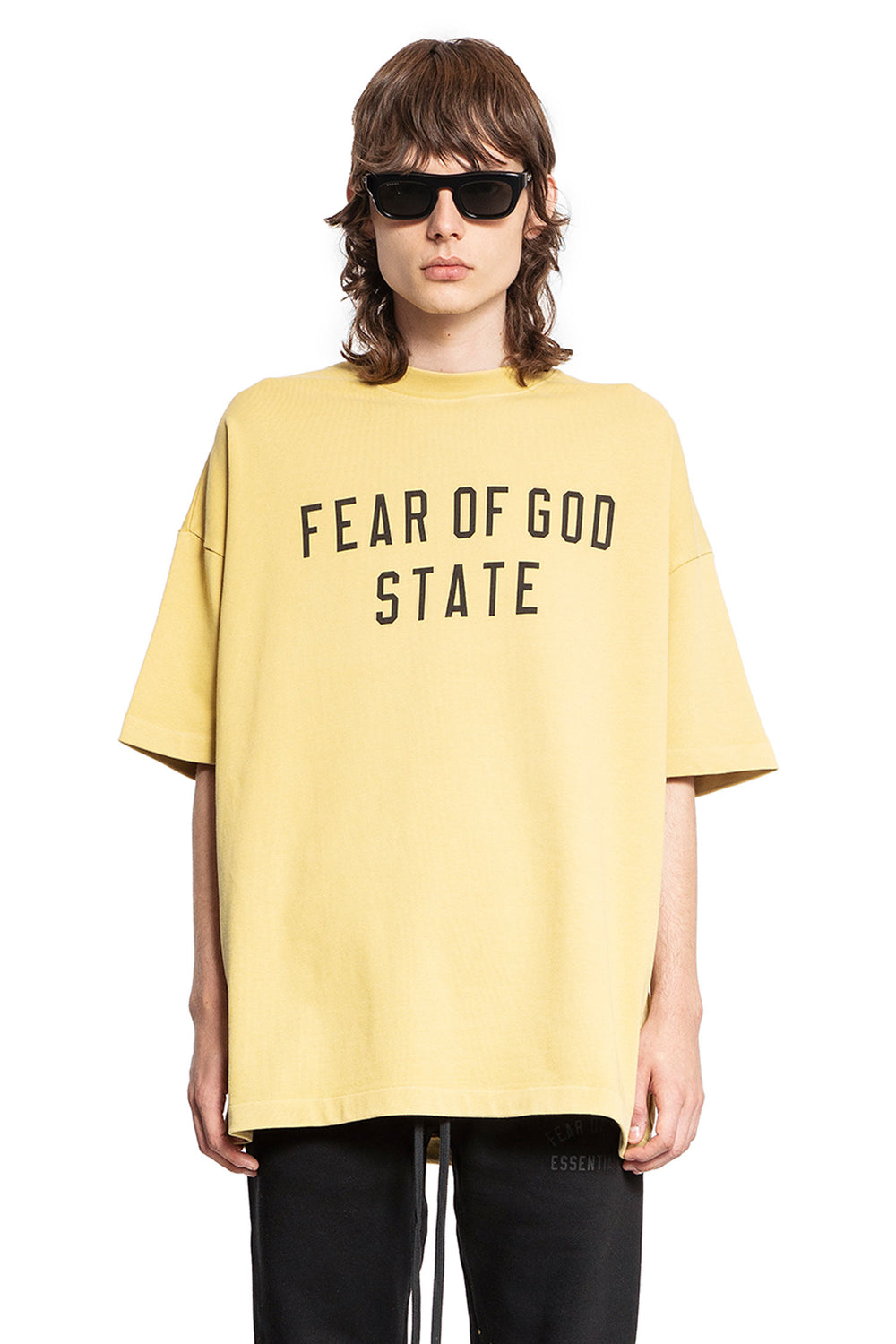 FEAR OF GOD MAN YELLOW T-SHIRTS & TANK TOPS