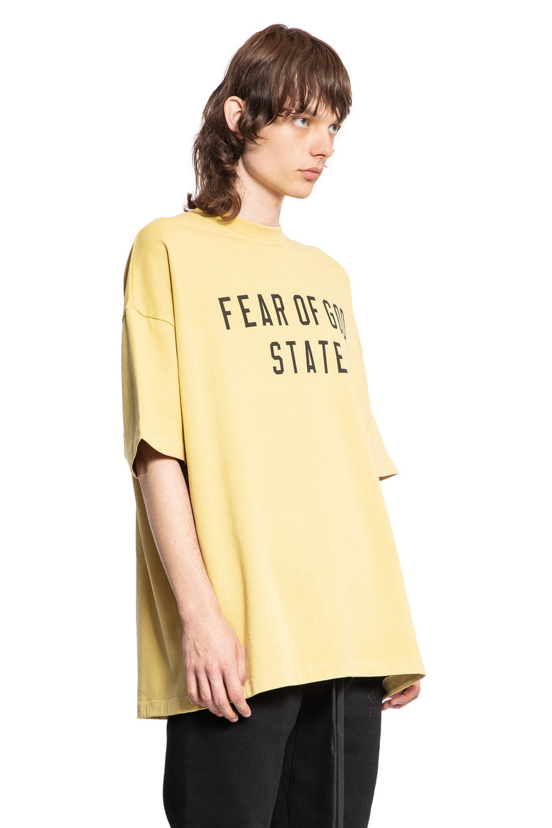 FEAR OF GOD MAN YELLOW T-SHIRTS & TANK TOPS