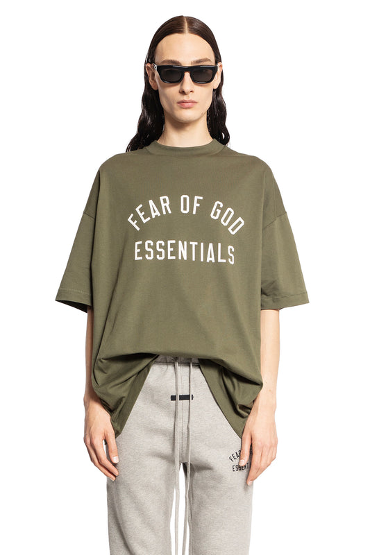 FEAR OF GOD MAN GREEN T-SHIRTS & TANK TOPS