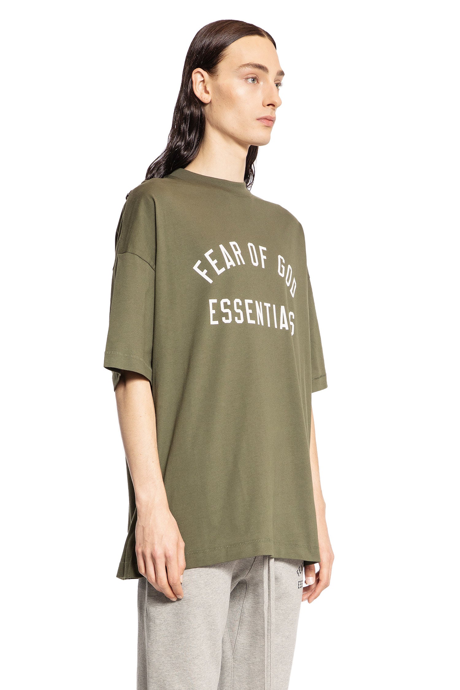 FEAR OF GOD MAN GREEN T-SHIRTS & TANK TOPS