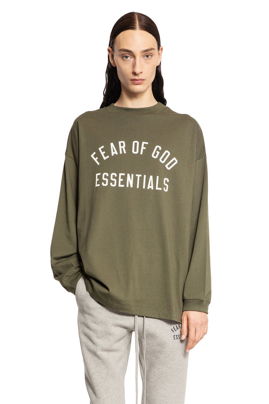 FEAR OF GOD MAN GREEN T-SHIRTS & TANK TOPS