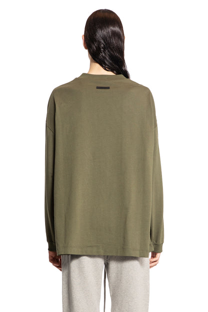 FEAR OF GOD MAN GREEN T-SHIRTS & TANK TOPS