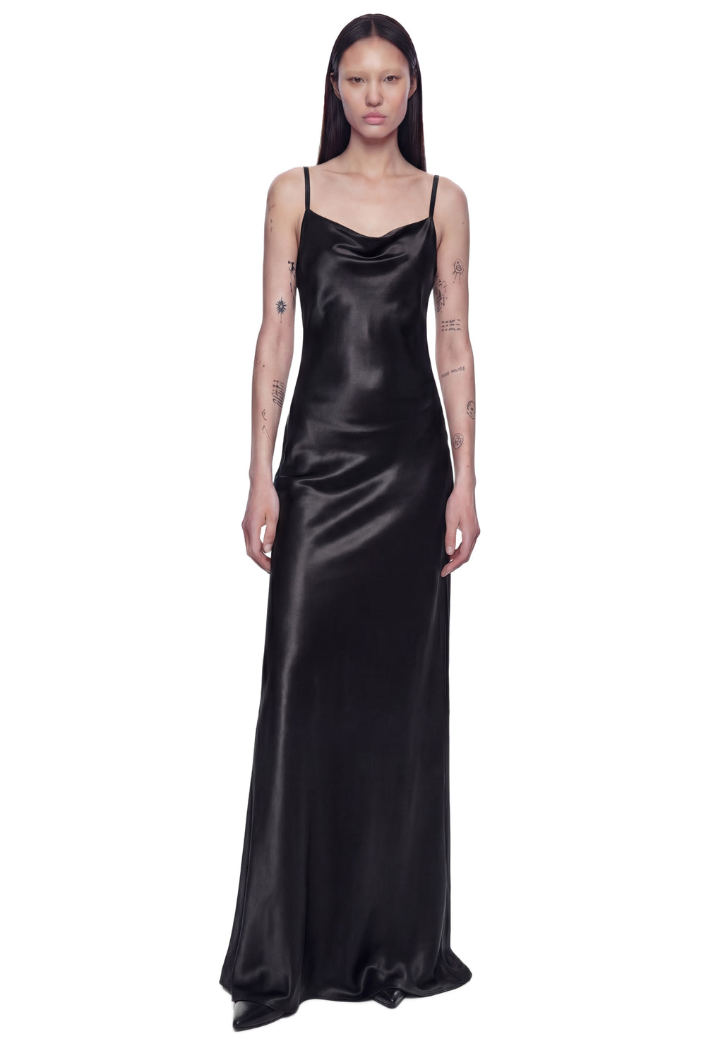 COURRÈGES Lingerie Glossy Long Dress woman