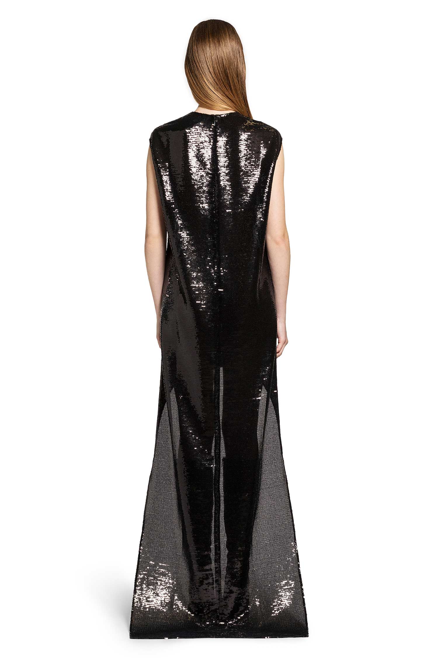 Circle Edged Sequins Long Dress