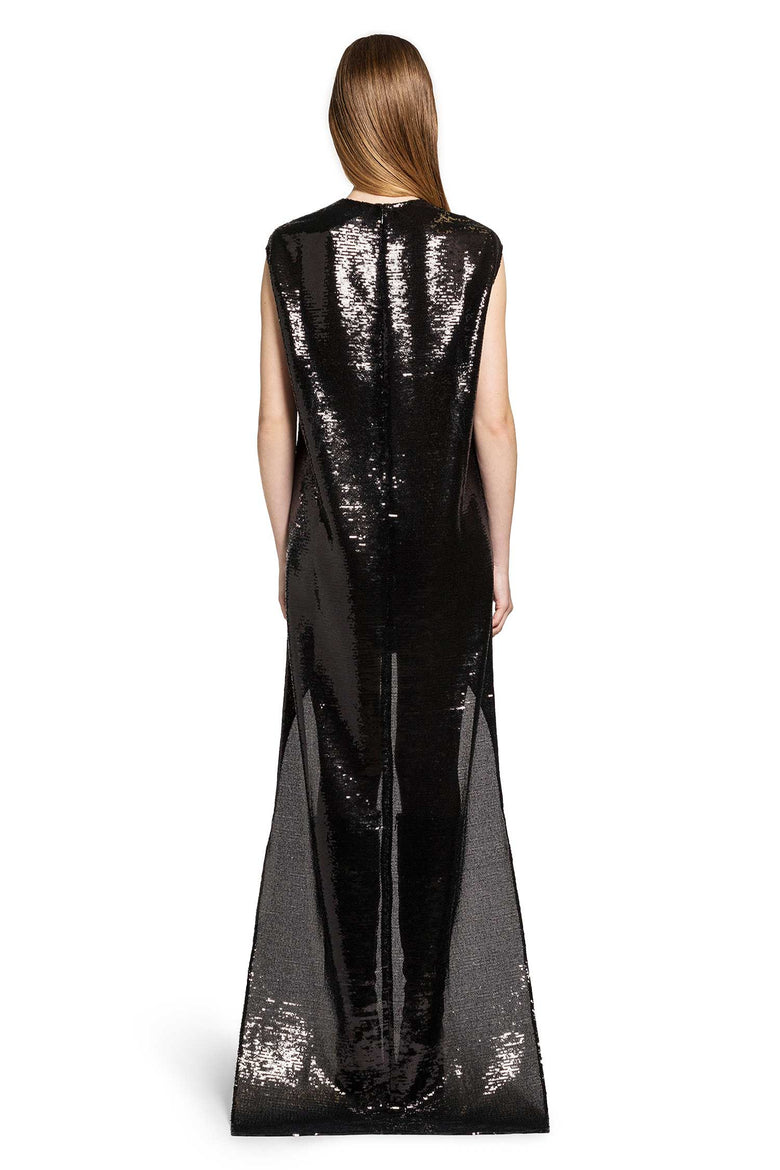 COURRÈGES Circle Edged Sequins Long Dress woman