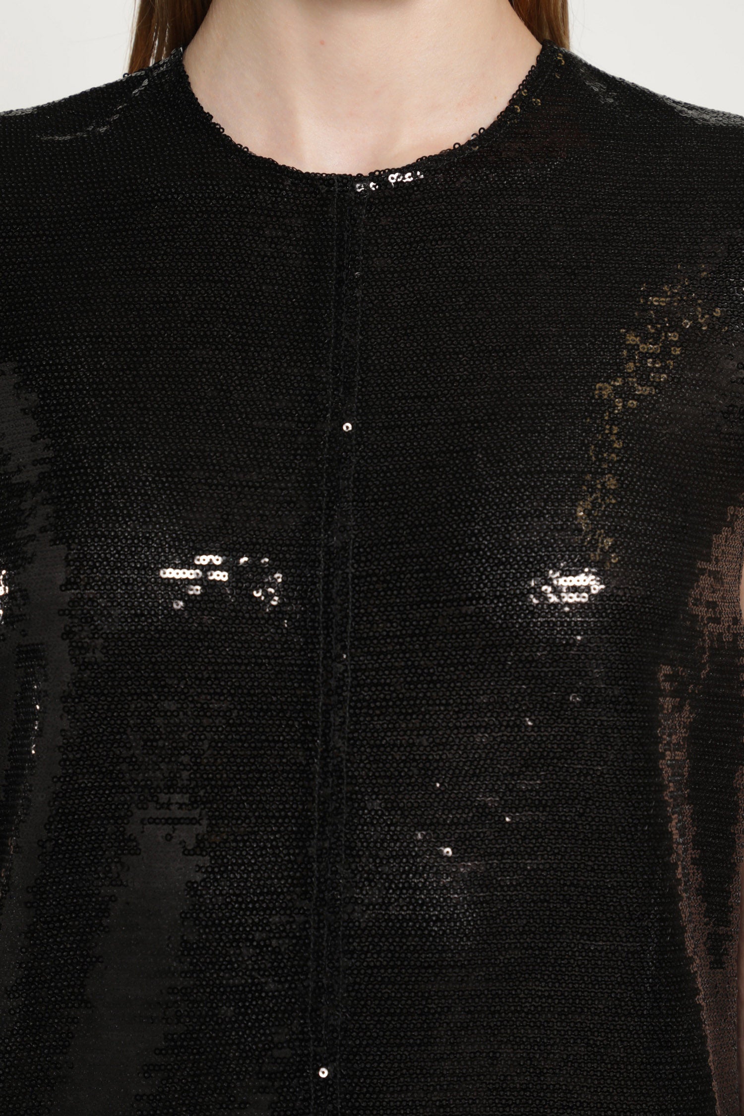 Circle Edged Sequins Long Dress