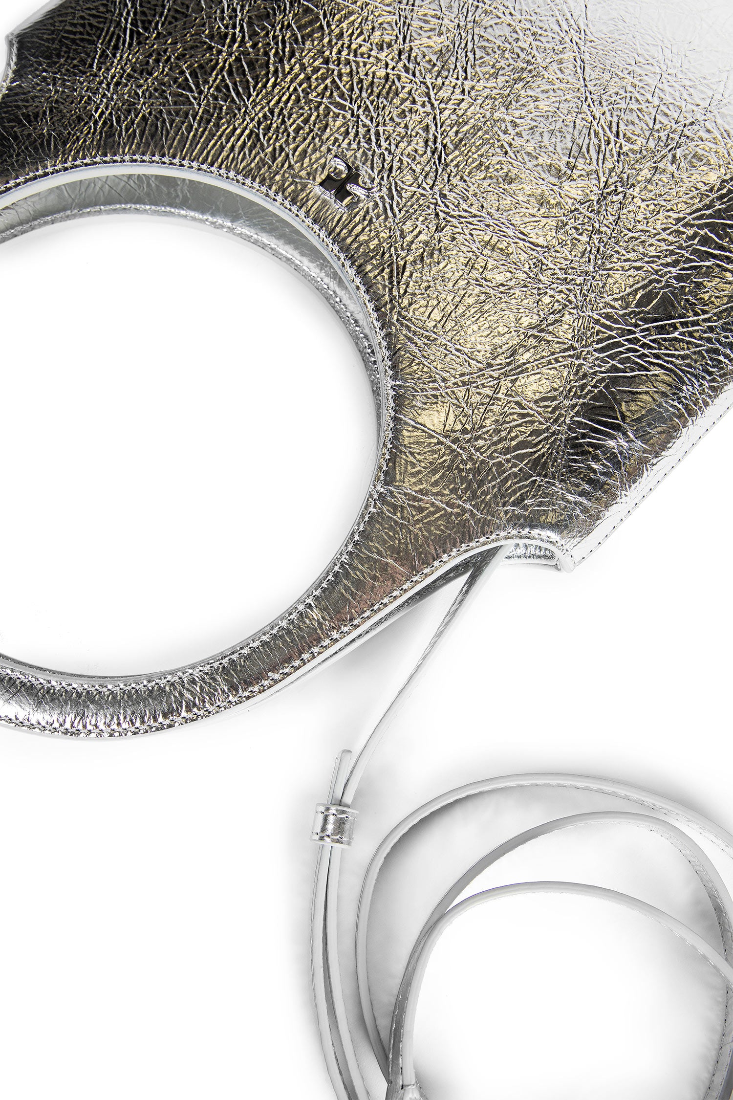 Silver Naplack Leather Holy Bag