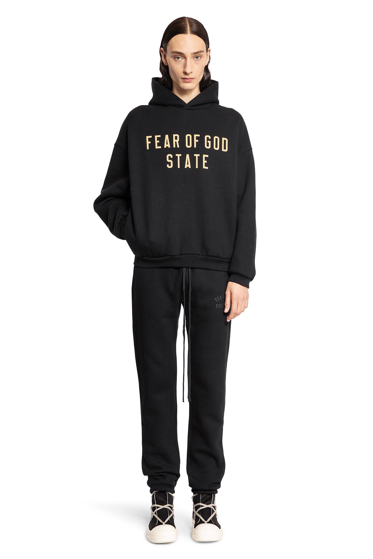 FEAR OF GOD MAN BLACK TROUSERS