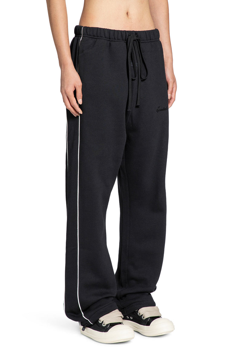 Pantalón de chándal de felpa relajado con ribete 