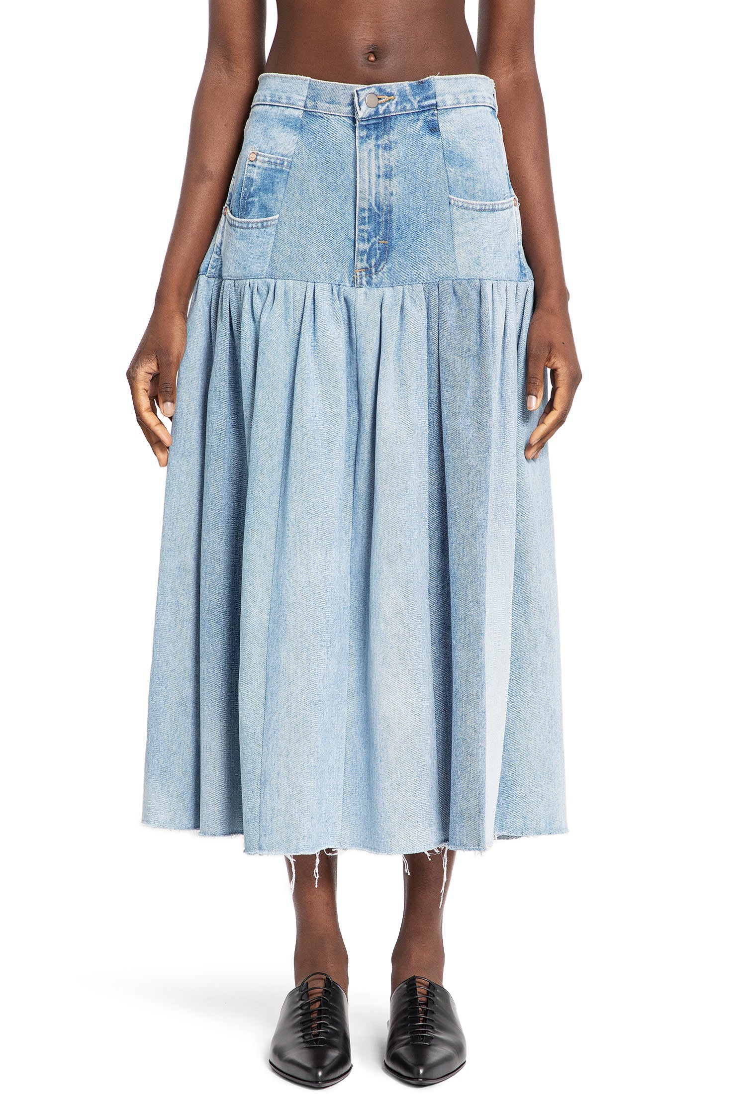 E.L.V. DENIM WOMAN BLUE SKIRTS