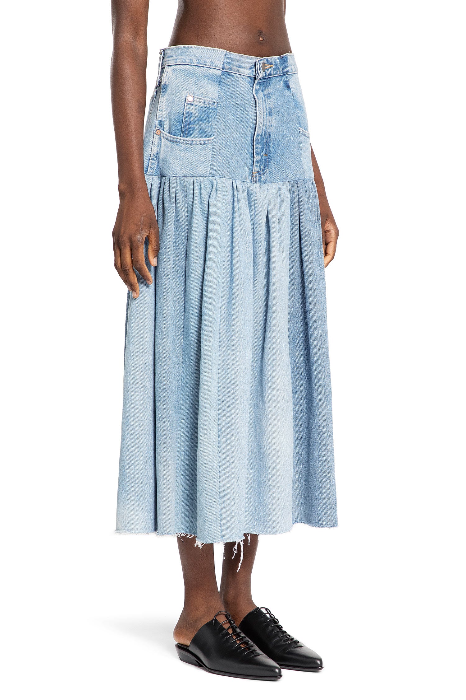 E.L.V. DENIM WOMAN BLUE SKIRTS