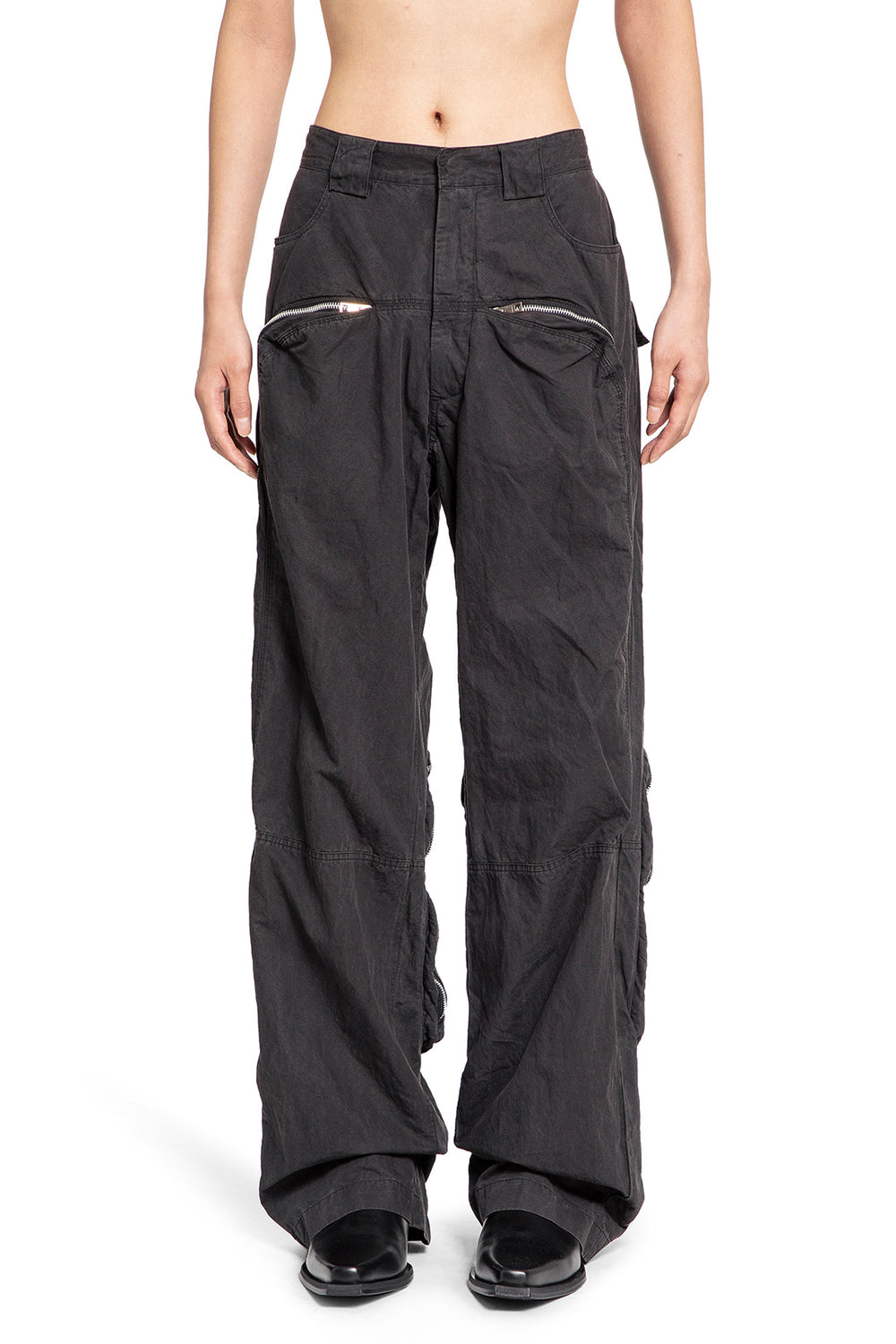 JORDANLUCA MAN BLACK TROUSERS