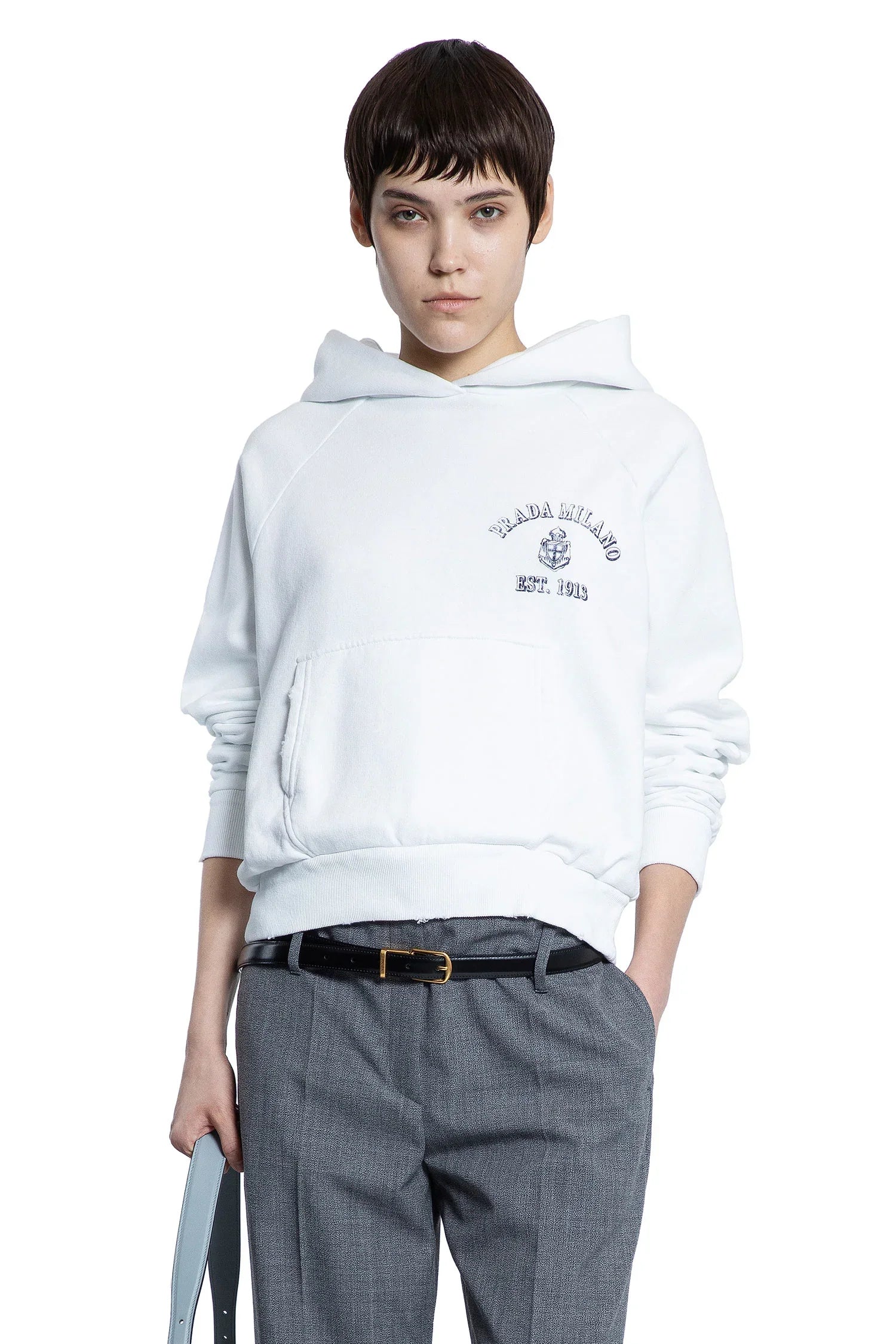 College Logo Boxy hoodie - Antonioli.eu