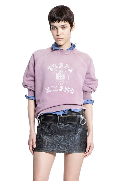 PRADA WOMAN PINK SWEATSHIRTS