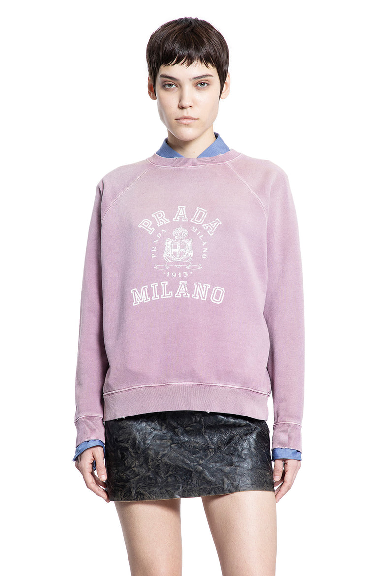 PRADA WOMAN PINK SWEATSHIRTS