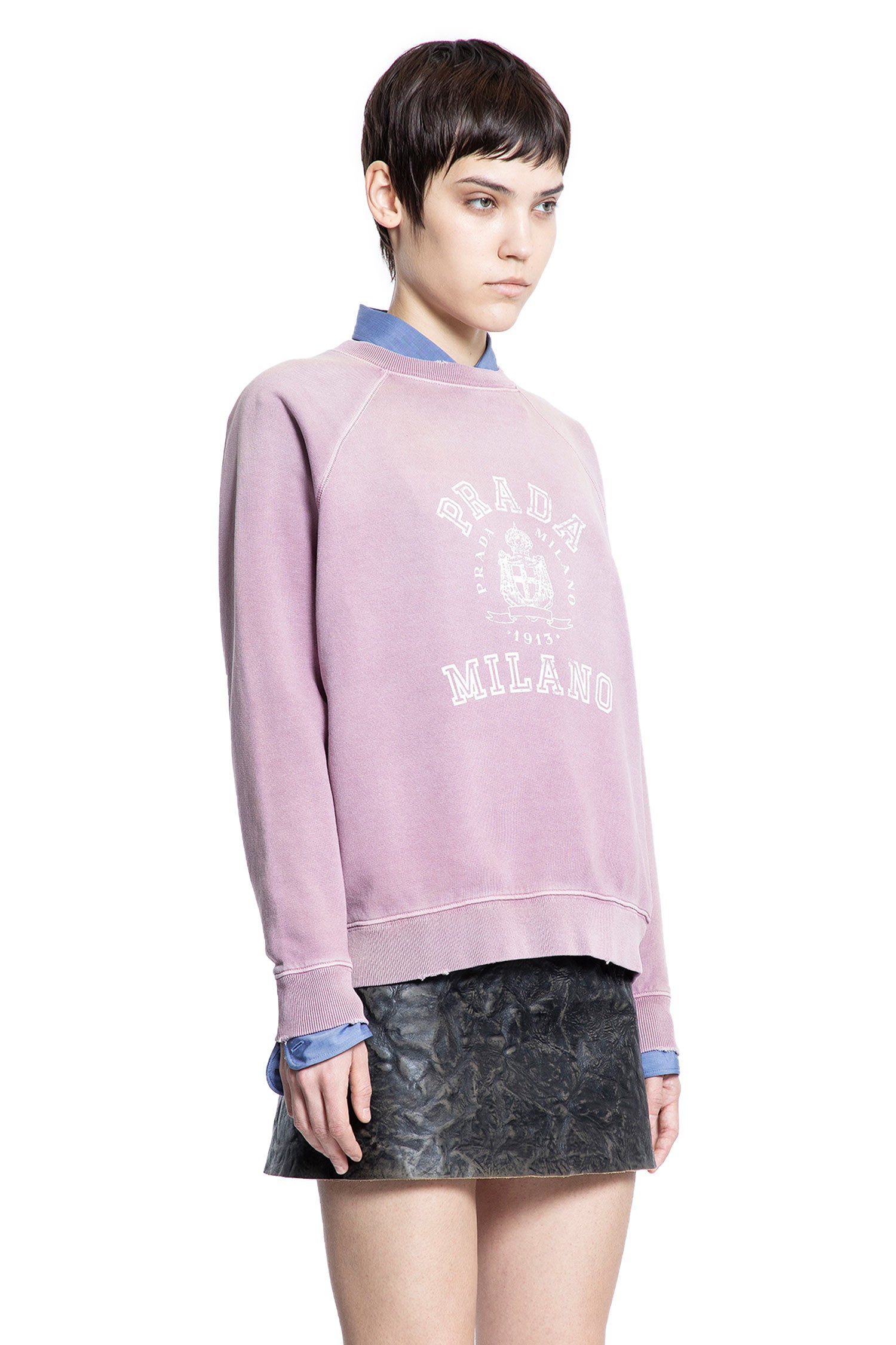 PRADA WOMAN PINK SWEATSHIRTS