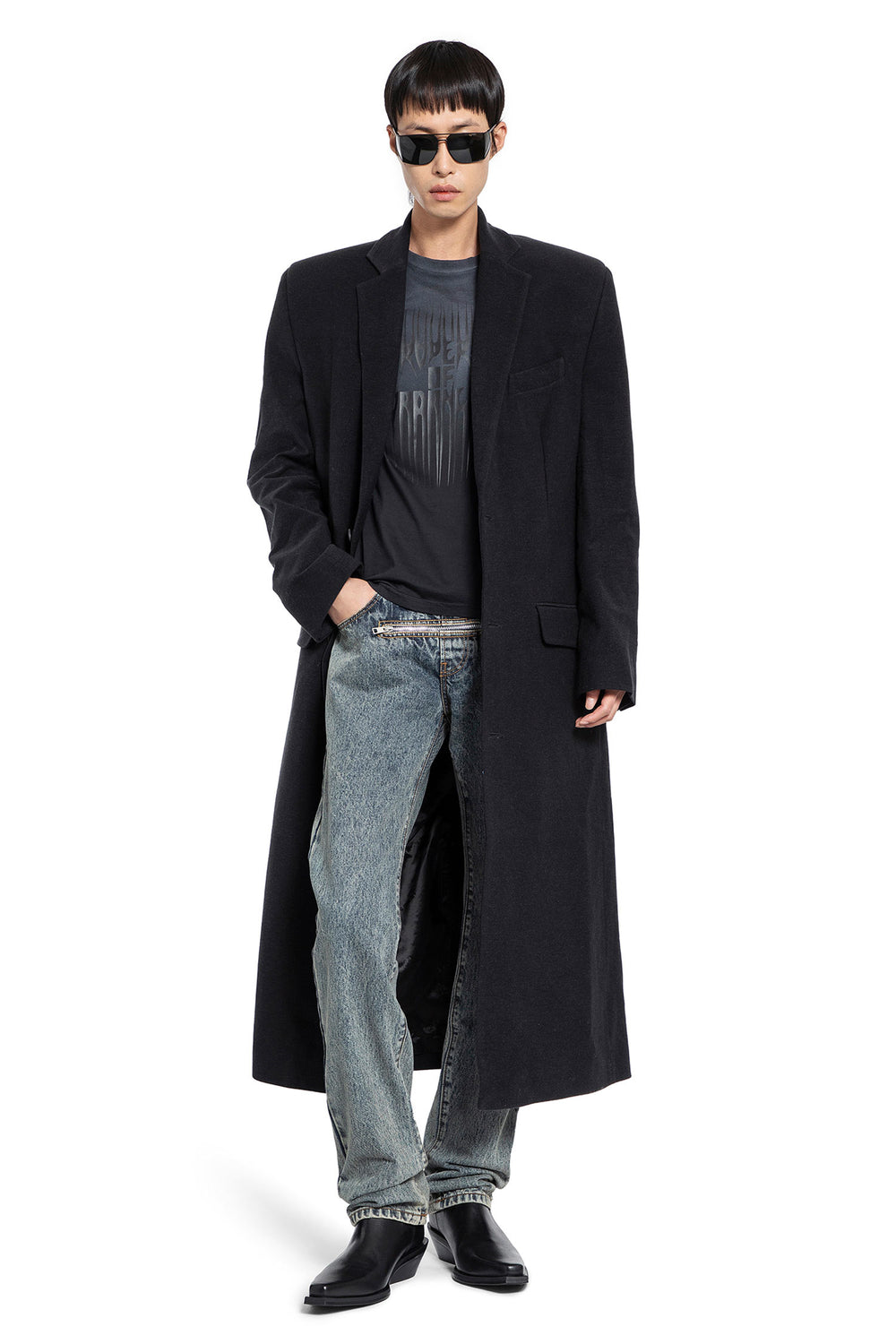 JORDANLUCA MAN BLACK COATS