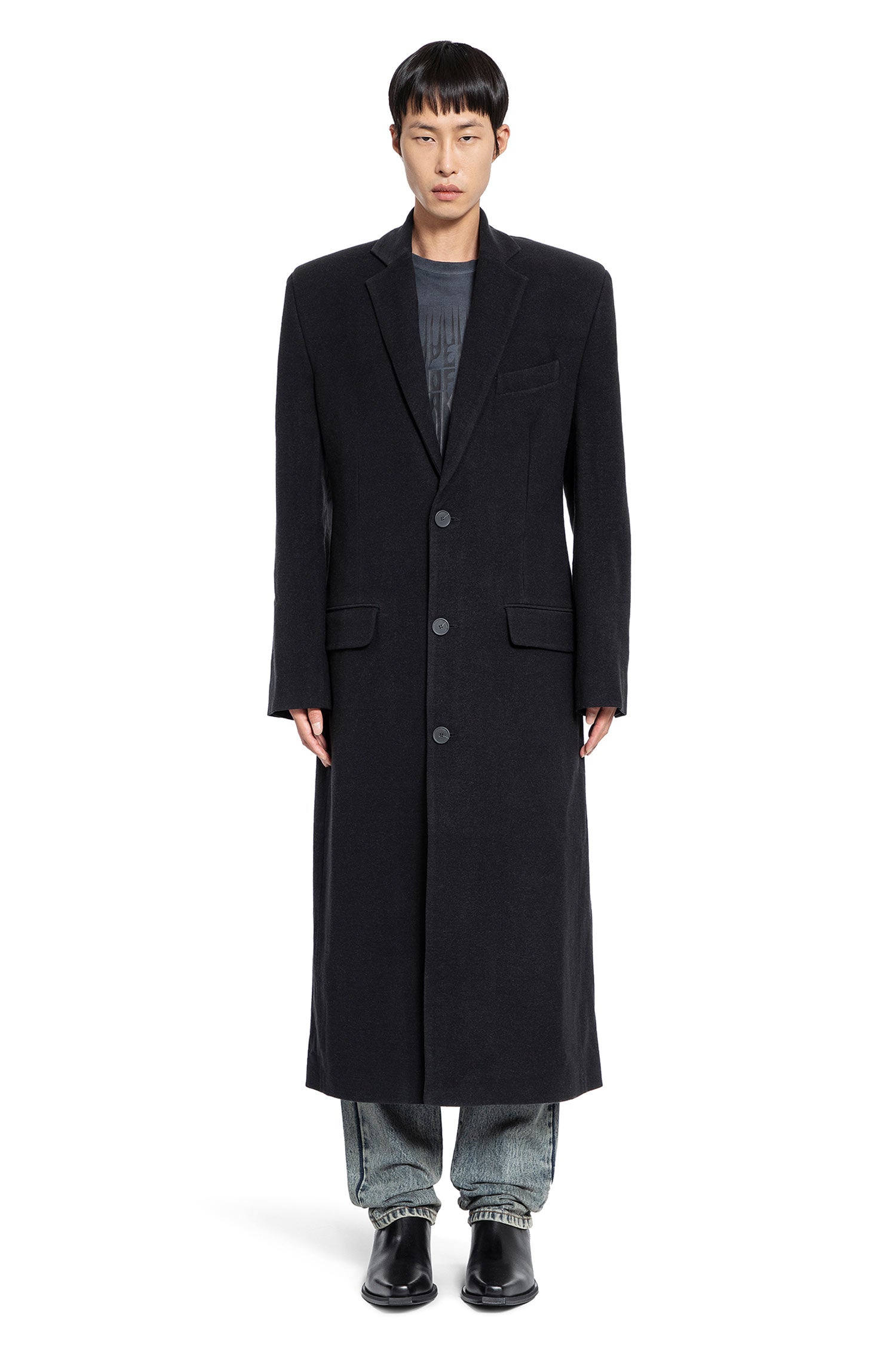 JORDANLUCA MAN BLACK COATS