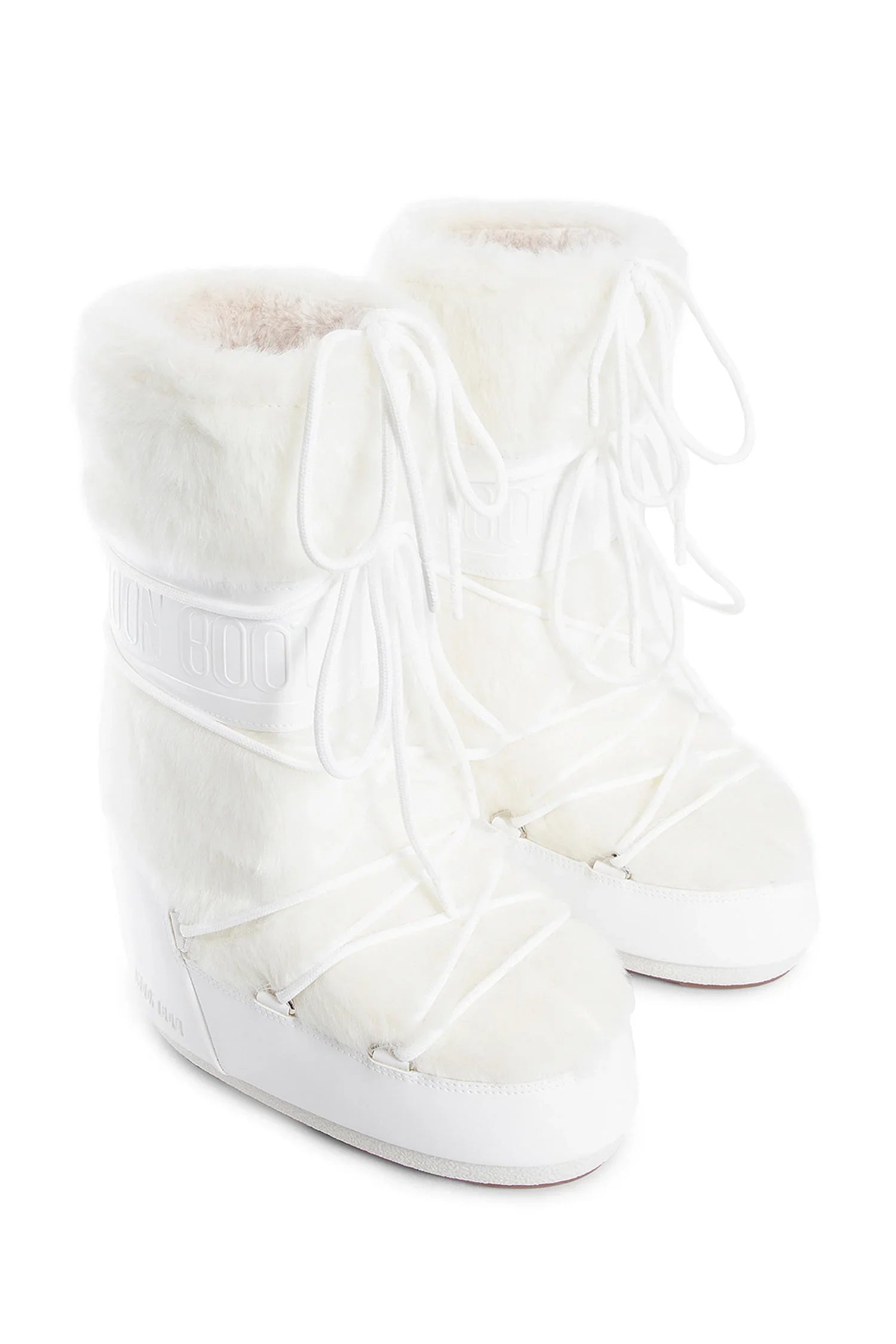 MOON BOOT UNISEX WHITE BOOTS - Antonioli.eu