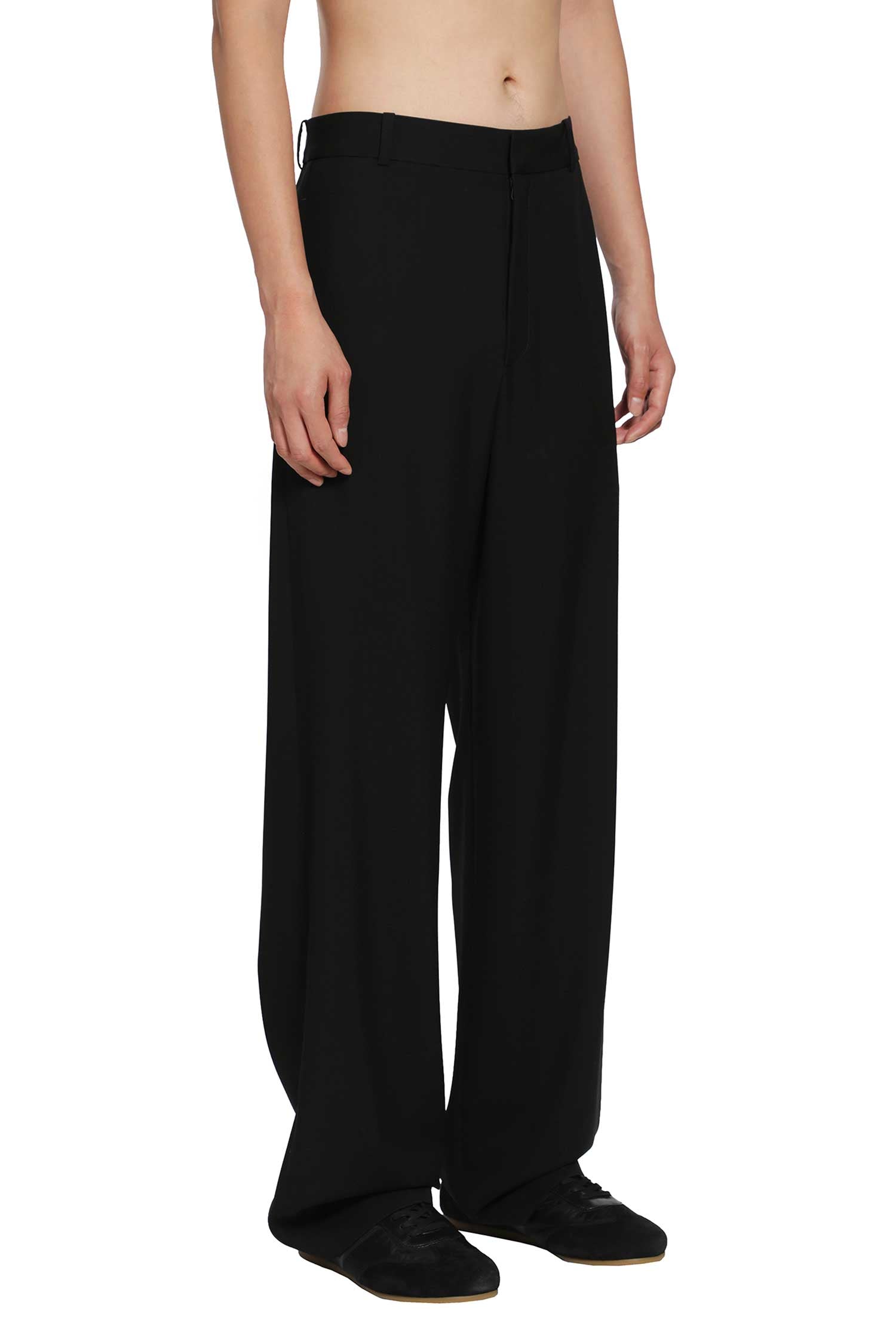 THE ROW MAN BLACK TROUSERS