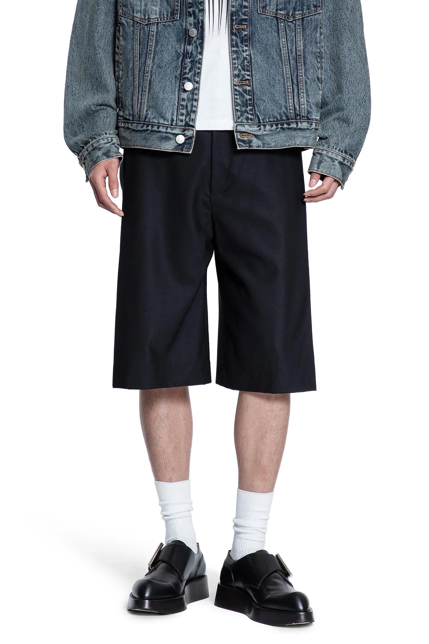 JORDANLUCA MAN BLACK SHORTS & SKIRTS - Antonioli.eu