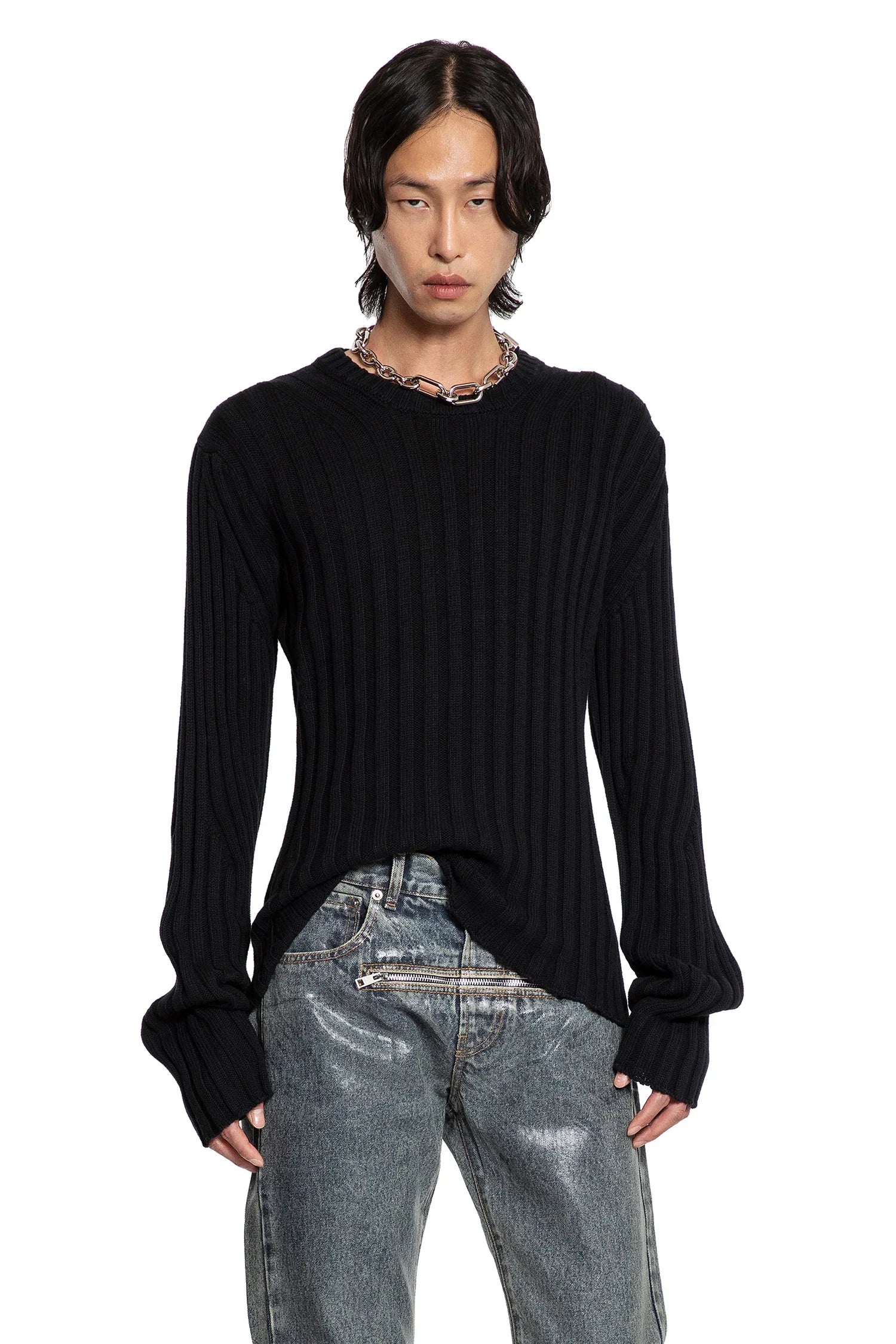 JORDANLUCA MAN BLACK KNITWEAR - Antonioli.eu
