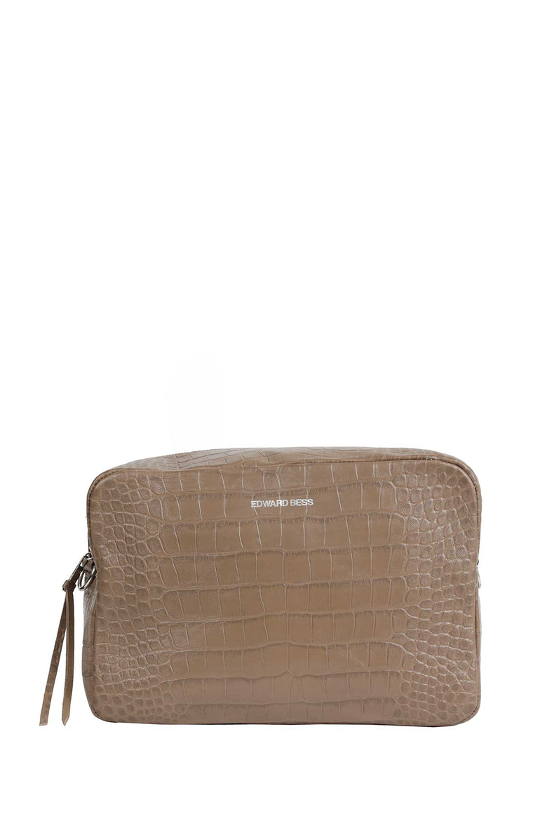 EDWARD BESS Sahara Crocodile-effect leather Vanity Bag unisex