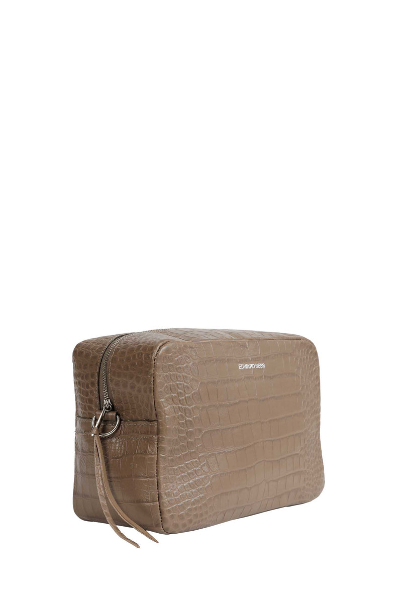 EDWARD BESS Sahara Crocodile-effect leather Vanity Bag unisex