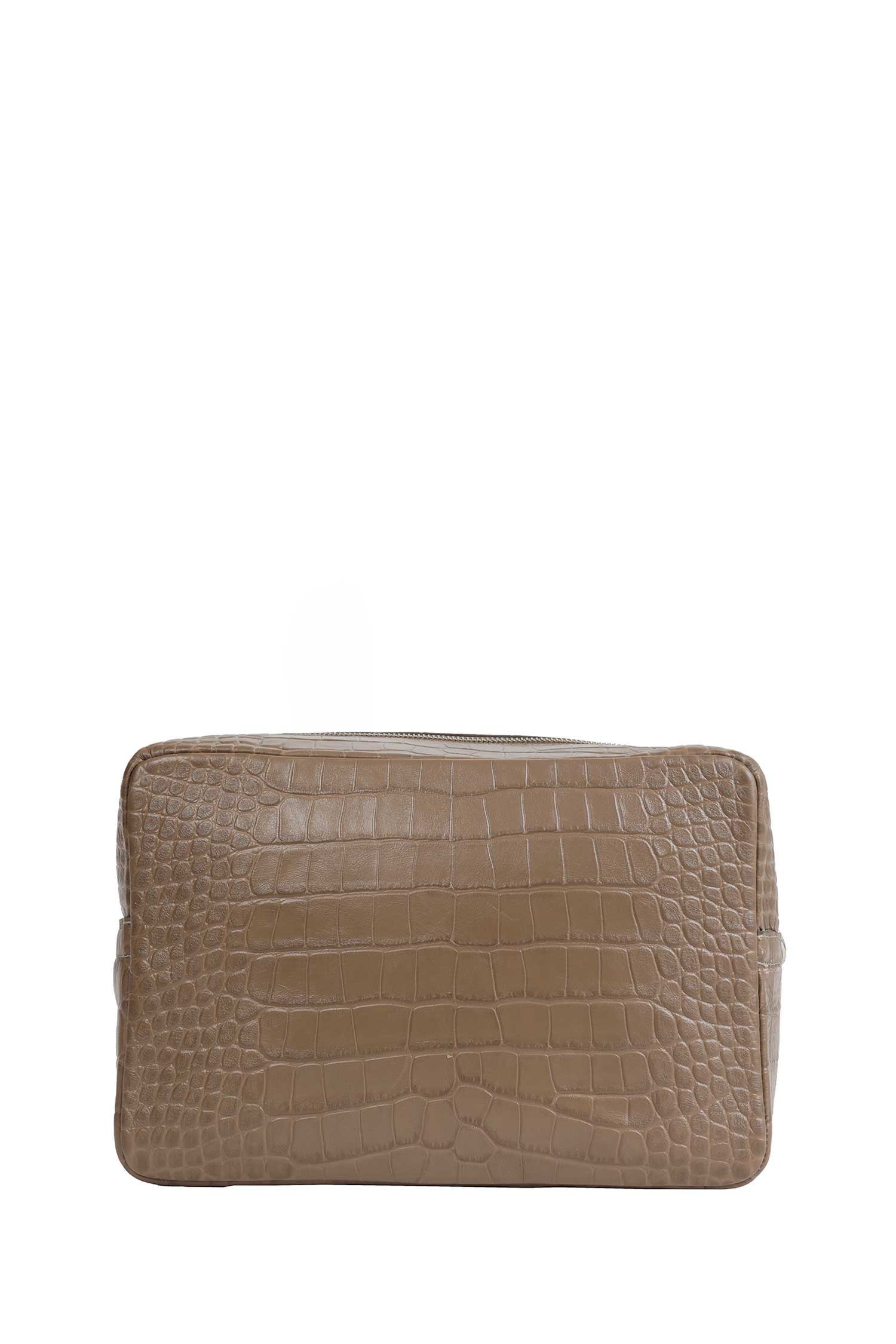 Sahara Crocodile-effect leather Vanity Bag